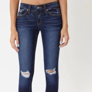 Kancan Stella Low Rise Ankle Skinny Jeans